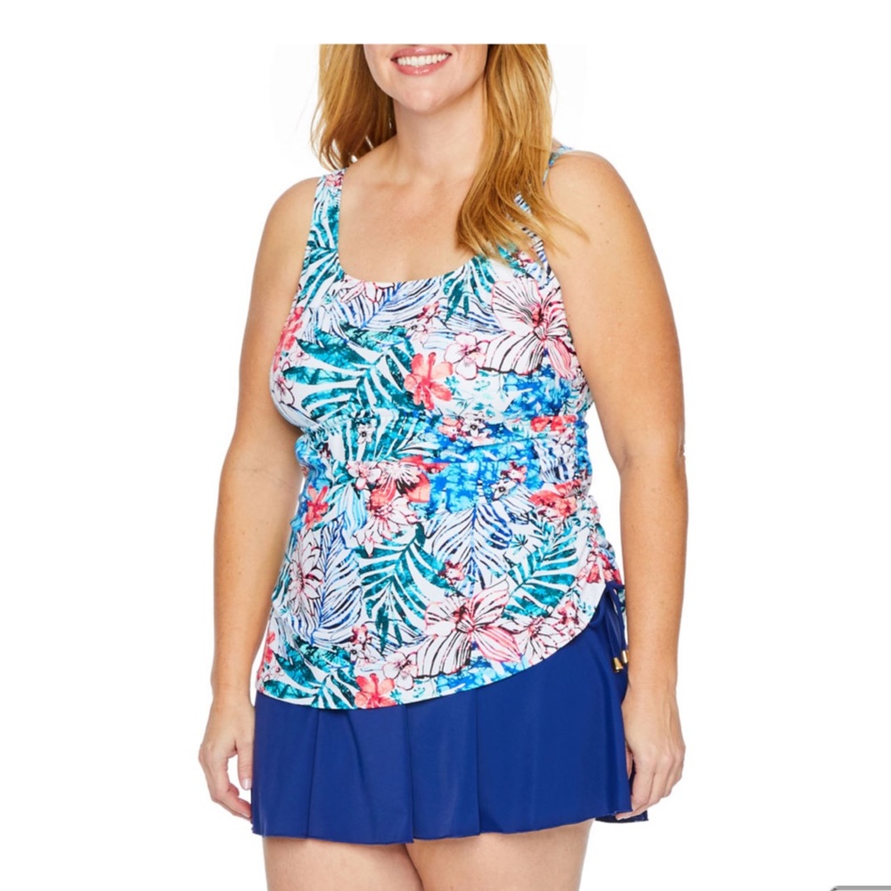 Azul one piece Swim Dress - Picture 11 of 12